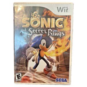 Sonic And The Secret Rings Sega Wii Disc & Case No Manual